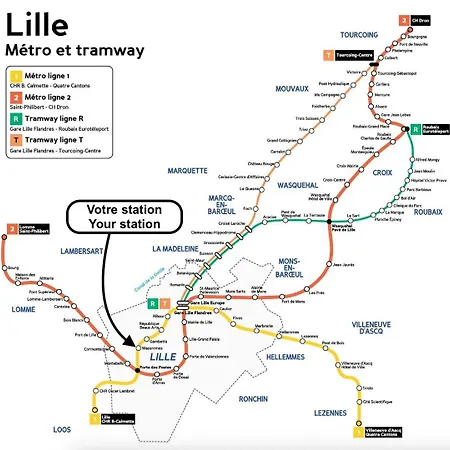Bright One Bedroom Next To Wazemmes Market * 릴